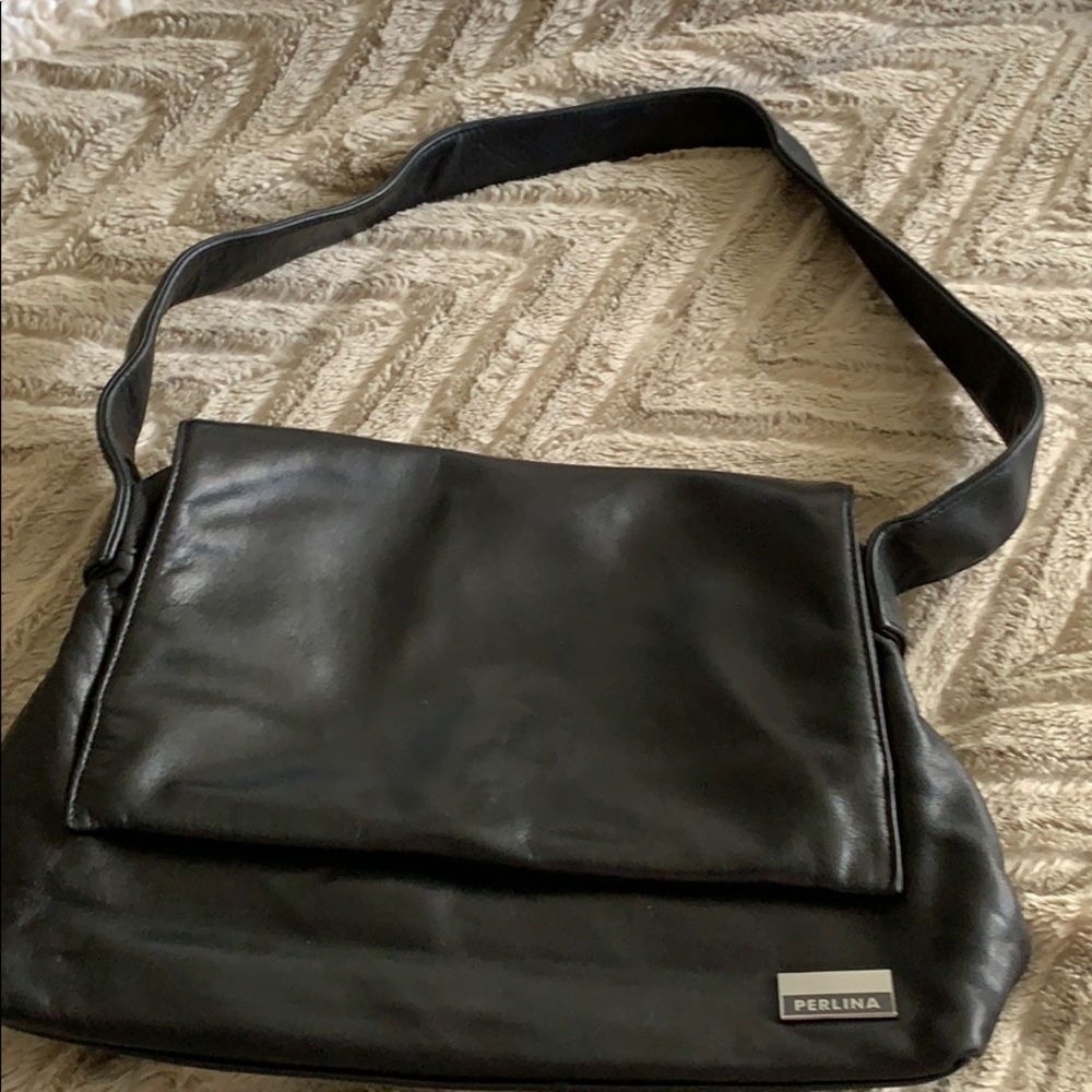 Perlina Leather Shoulder Bag